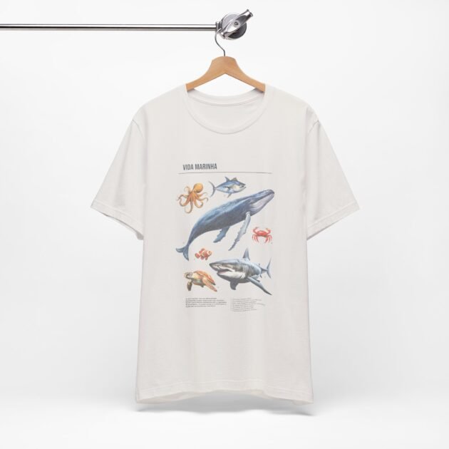 Marine Life Unisex Jersey Tee - Ocean Inspired Graphic Tee